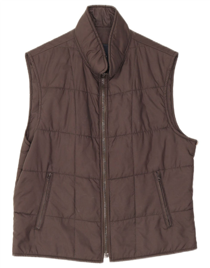 Fay Womens Polstret Gilet IT 50 XL Brun polyamid