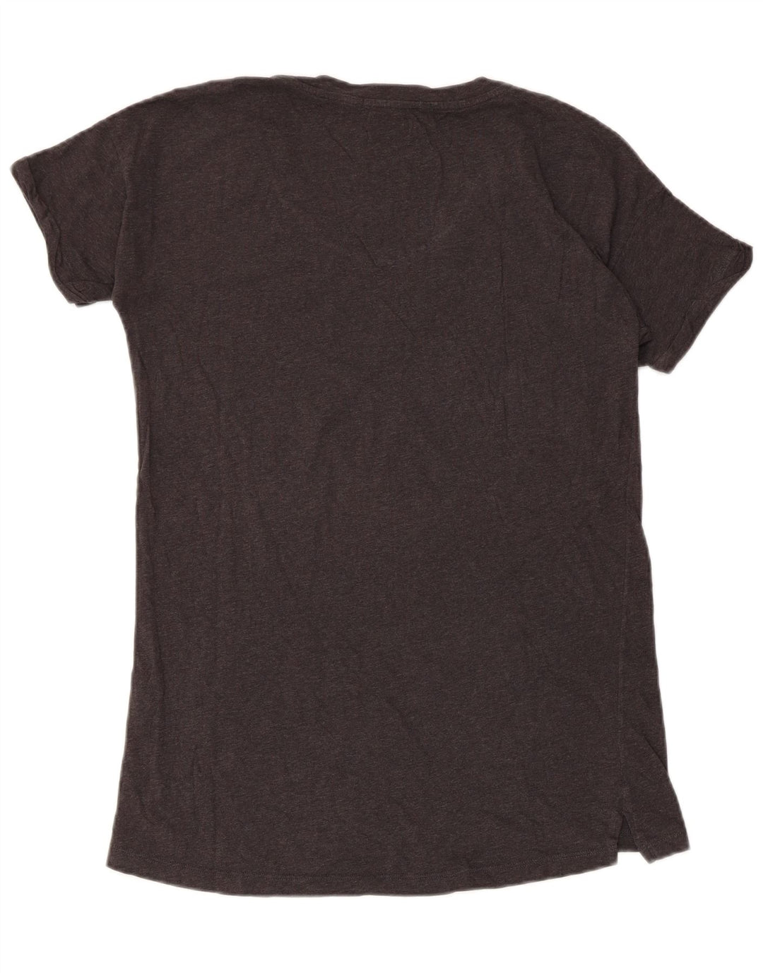 CONVERSE Grafisk T-shirt top til kvinder UK 14 Stor grå bomuld