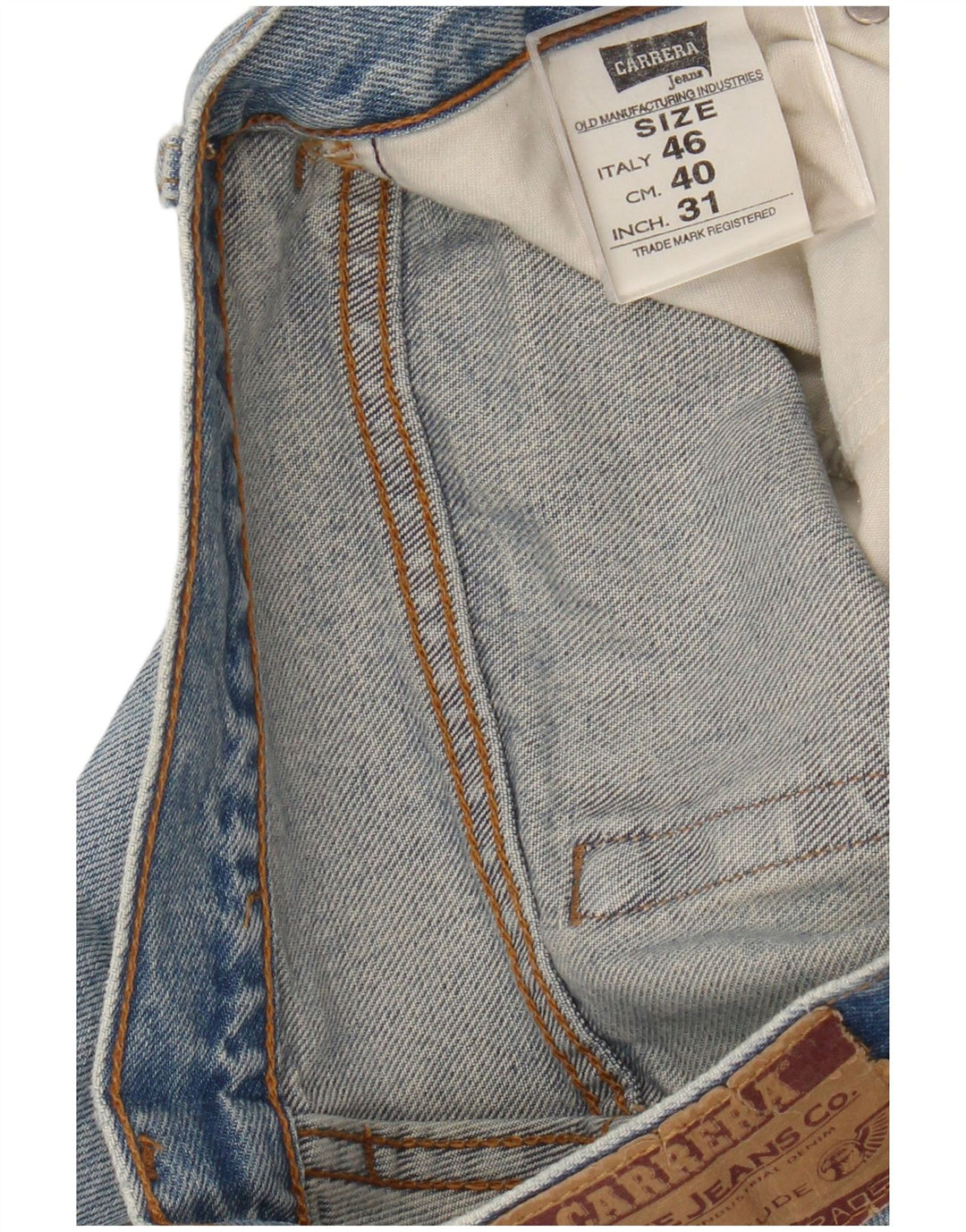 Carrera Herre Distressed Slim Jeans W31 L33 Blå Bomuld