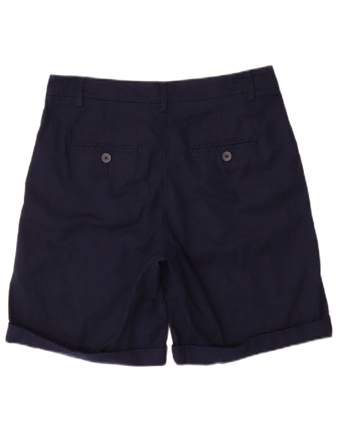 BENETTON Chino-shorts til kvinder UK 8 Small W28 Marineblå Bomuld