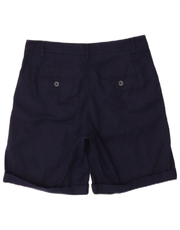 BENETTON Chino-shorts til kvinder UK 8 Small W28 Marineblå Bomuld