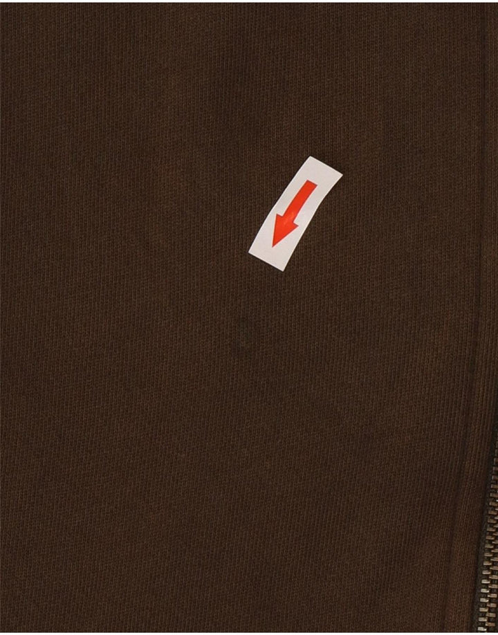 Lyle & Scott Herre Regular Fit Hættetrøje Sweater med lynlås Stor brun bomuld
