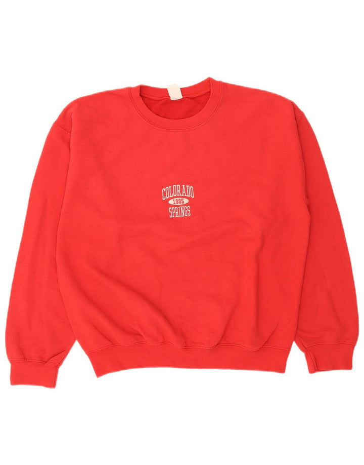 Urban Outfitters Herre Grafisk Sweatshirt Jumper Lille Rød