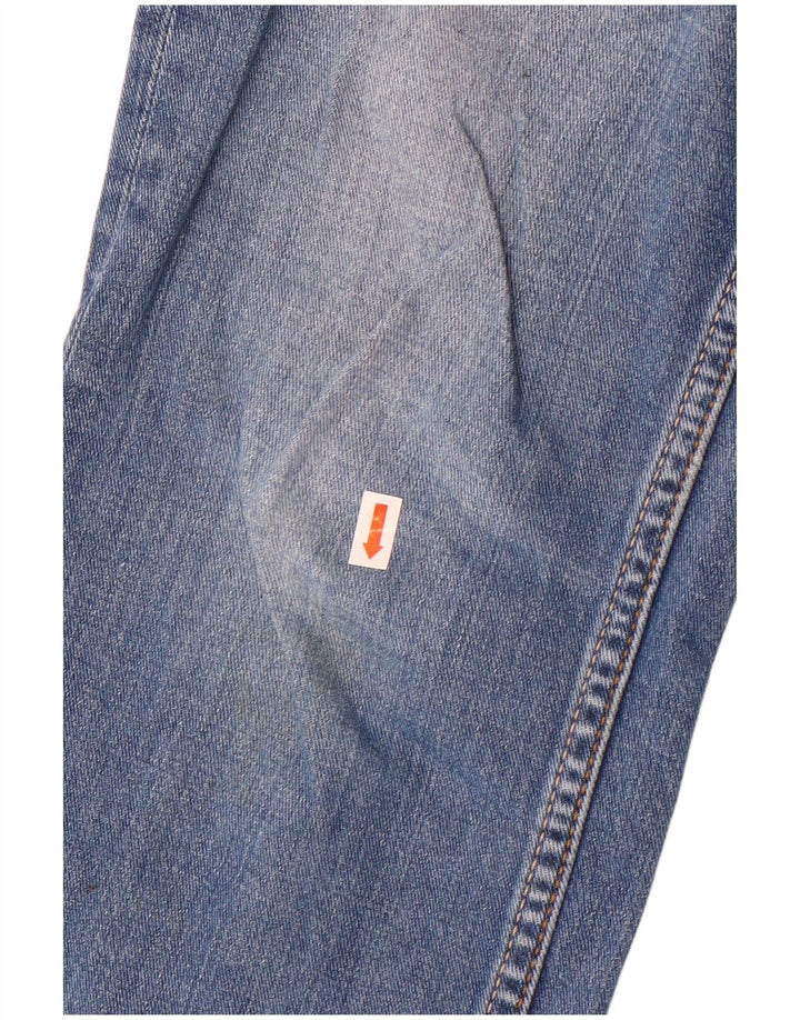 Fat Face Dame Distressed Straight Jeans W30 L28 Blå Bomuld