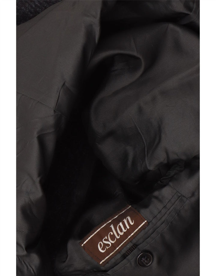 Vintage Herre Overfrakke UK 40 Large Navy Blue