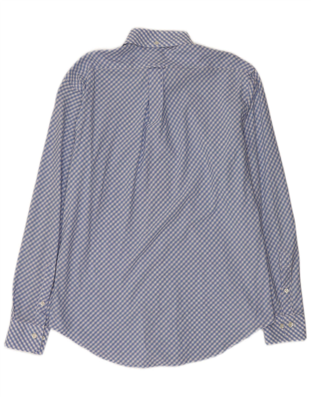 HENRY COTTONS Herreskjorte str. 40 Medium Blue Gingham Cotton