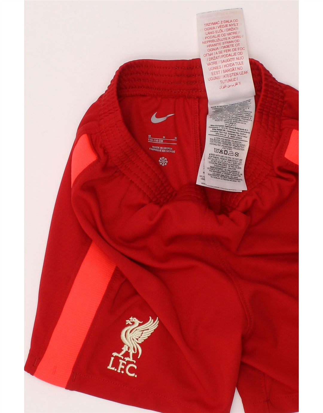 Nike Boys Liverpool Sports Shorts 7-8 år Medium Rød Colourblock Polyester