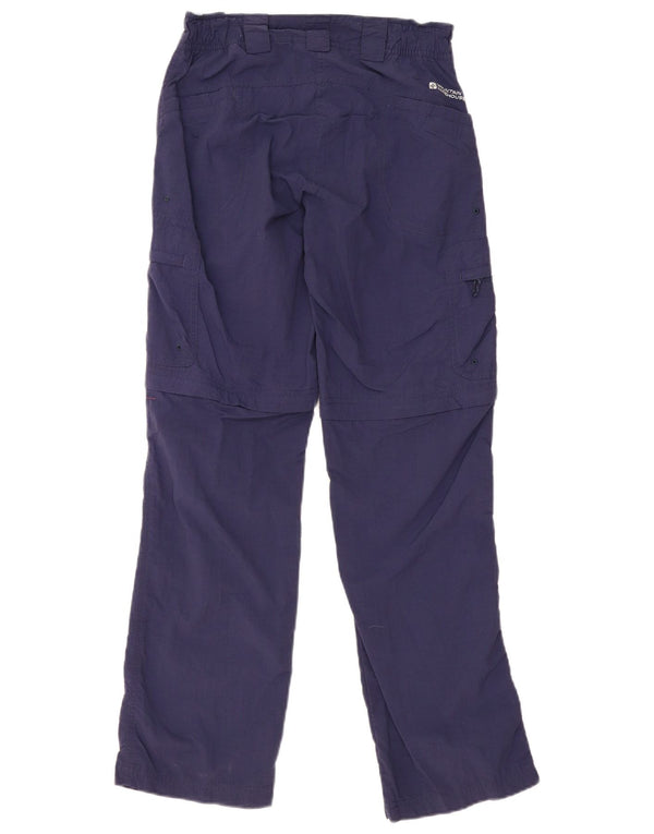 Mountain Warehouse Womens Straight Cargo Trousers UK 6 XS W30 L31 Navy Blue
