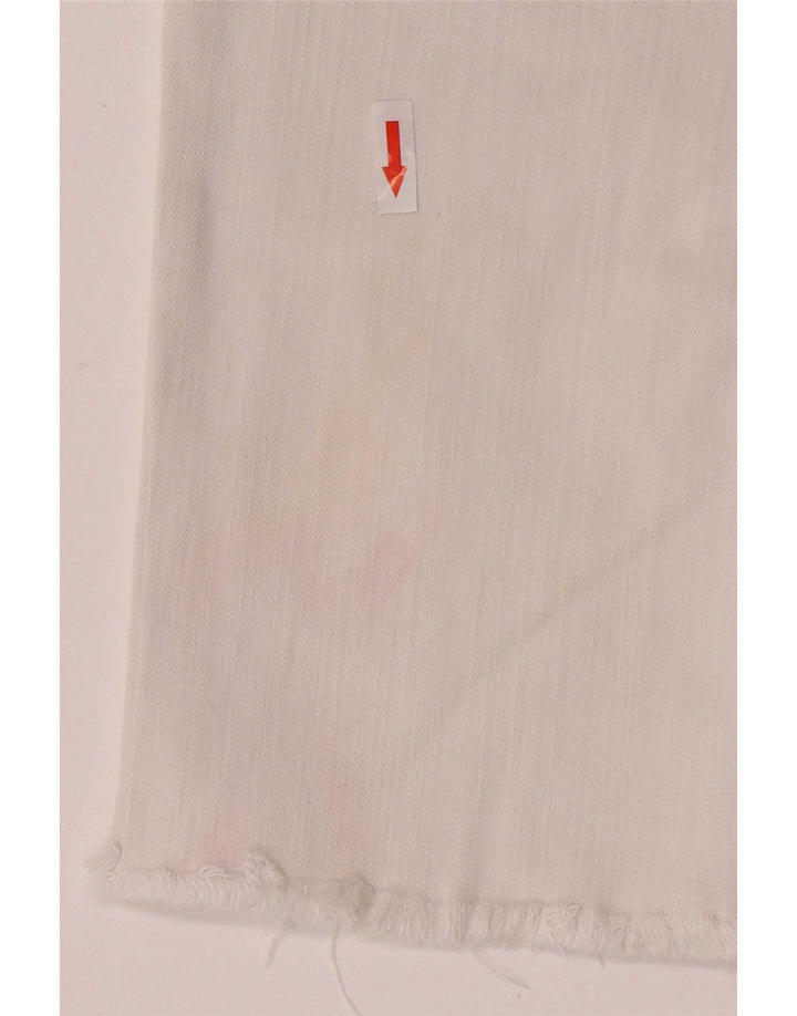 Zara Womens Crop Straight Jeans EU 38 Small W28 L26 White