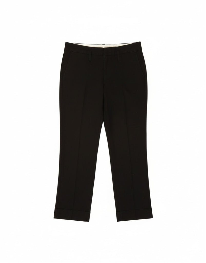 SPORTMAX Womens Straight Casual Trousers UK 8 Small W28 L26 Black Cotton Vintage Sportmax and Second-Hand Sportmax from Messina Hembry 