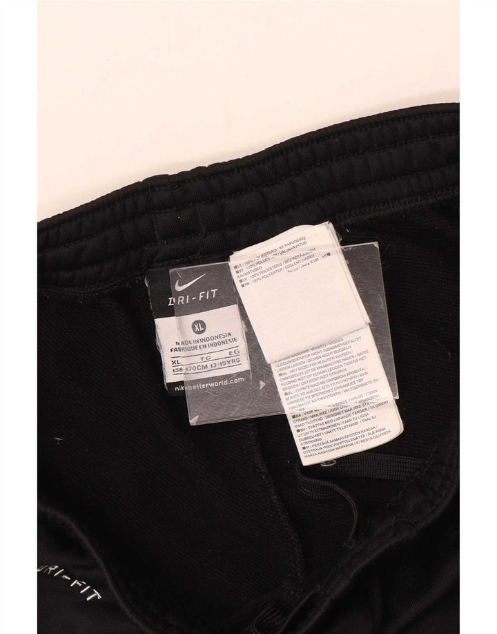 Nike drenge Dri Fit træningsdragt bukser 13-14 år XL sort polyester
