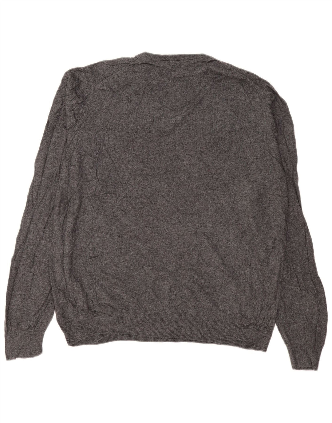 Marks & Spencer Herre V-hals sweater Stor grå bomuld