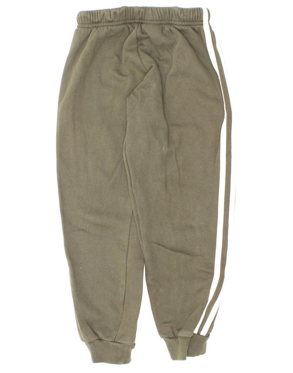 Adidas Drenge Træningsdragt Bukser Joggers 6-7 år Khaki Bomuld