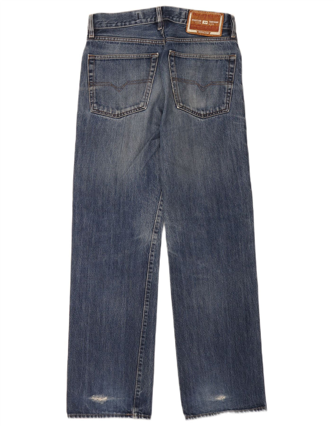 Diesel Straight Jeans til mænd W30 L29 Blå Bomuld