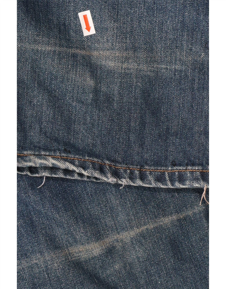 LEVI'S Herre 506 Straight Jeans W36 L34 Blå Bomuld