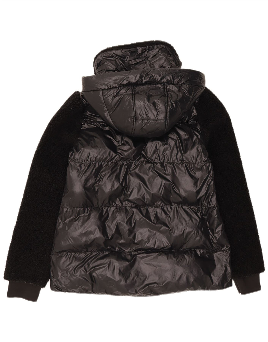 Michael Kors Dame Hættejakke UK 14 Medium Sort Nylon