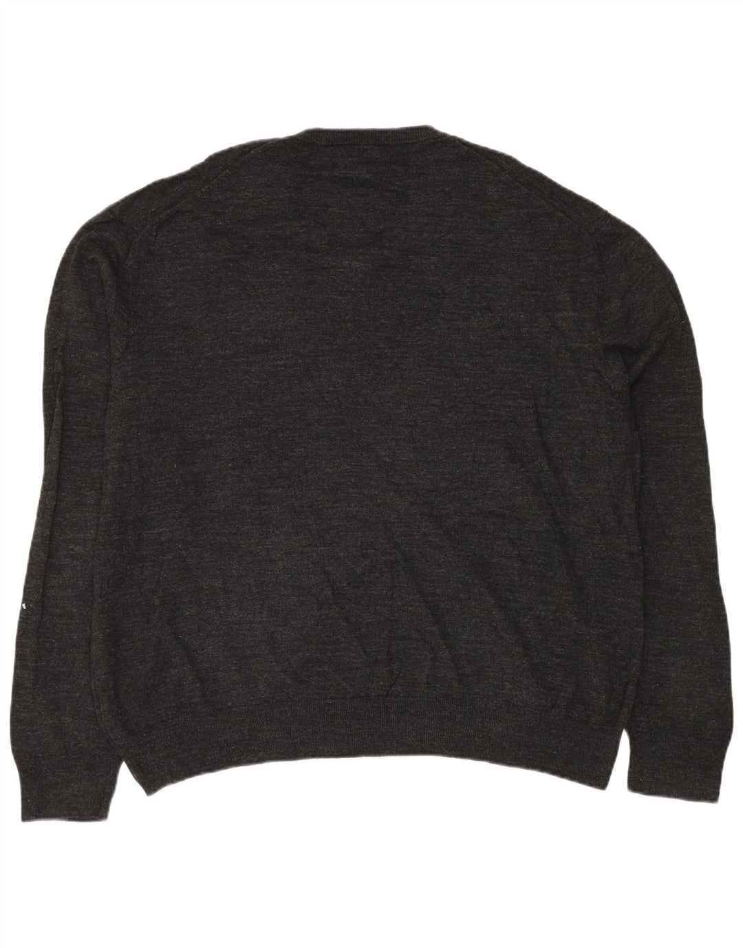 Marks & Spencer Herre V-hals sweater 4XL Grå Bomuld