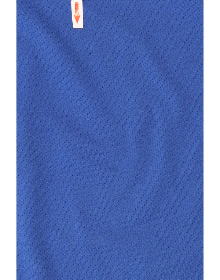 Nike Herre Dri Fit T-Shirt Top Stor Blå Polyester