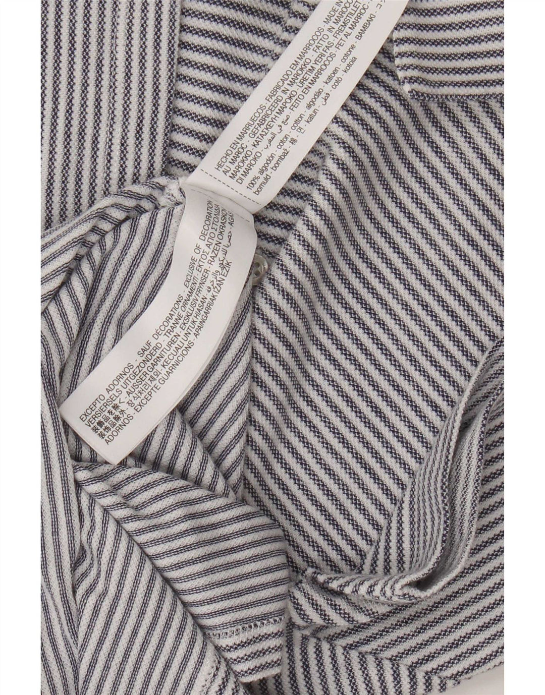 Massimo Dutti Herre poloshirt Medium Blue Pinstripe Bomuld