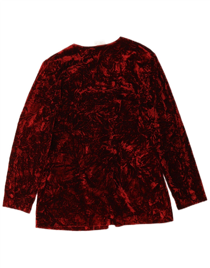 Classics Dame Loose Fit Blazer Jacket UK 10 Small Burgundy