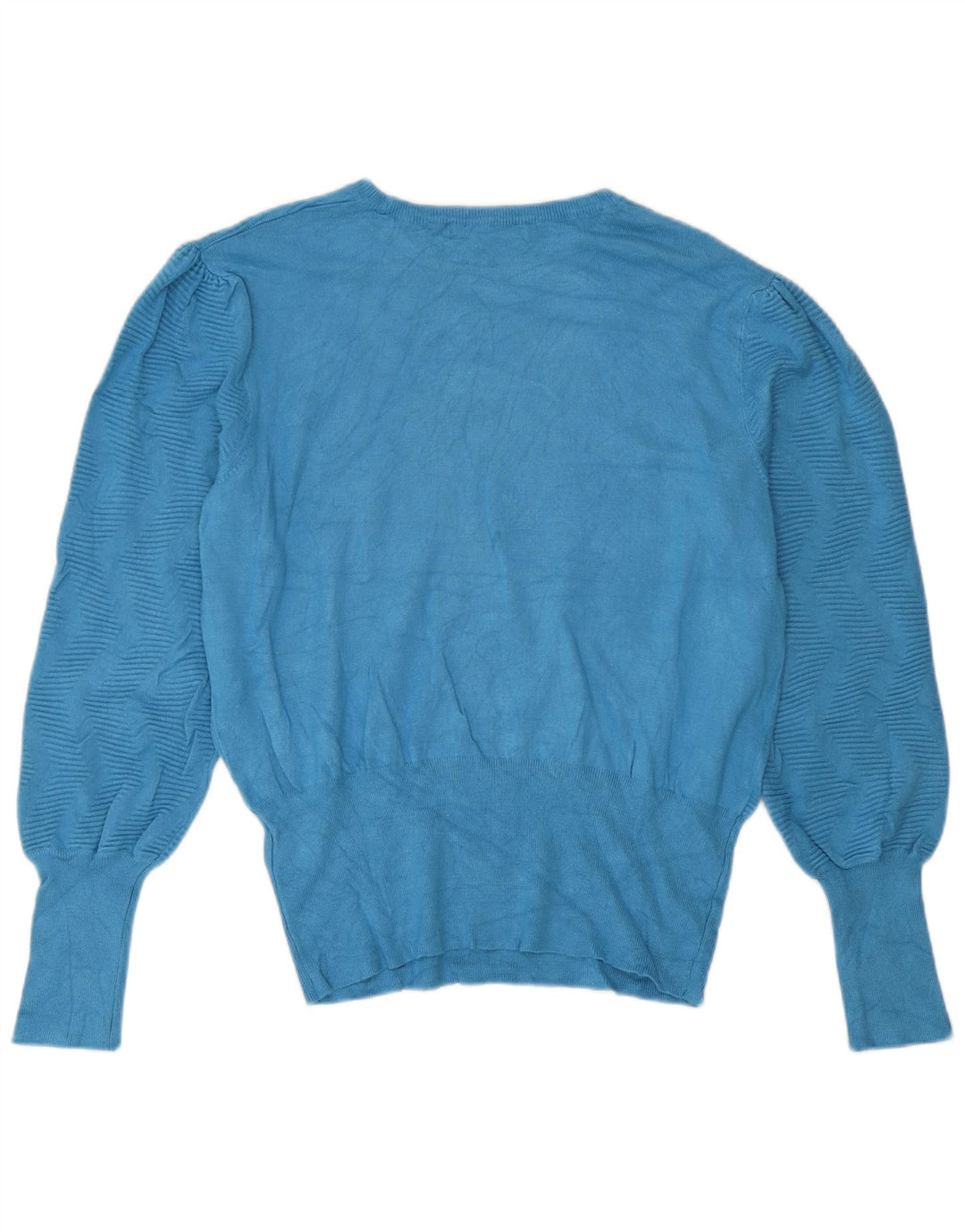 Marks & Spencer Dame sweater med rund hals DK 16 Stor Blå Geometrisk