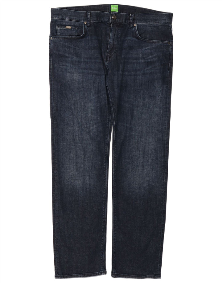 HUGO BOSS Straight jeans til mænd W36 L32 Marineblå