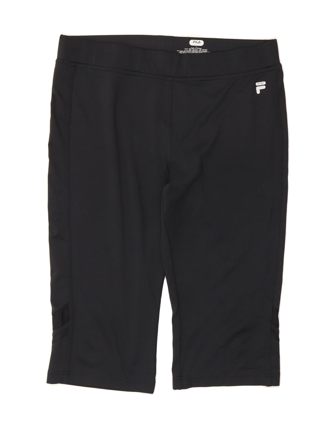 FILA Womens Bermuda Sport Shorts UK 16 Large Black Polyester Vintage Fila and Second-Hand Fila from Messina Hembry 