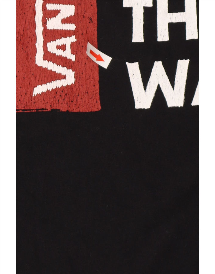 Vans Herre Grafisk T-Shirt Top Medium Sort Bomuld
