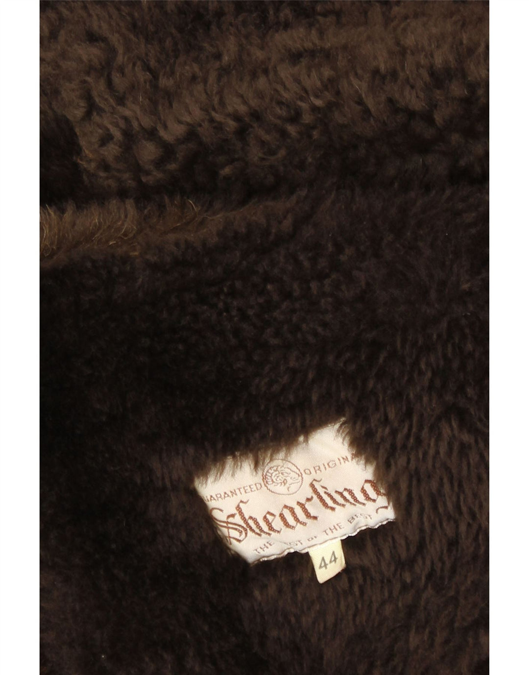 Vintage Dame Loose Fit Shearling Coat IT 44 Medium Brown Shearling Winter