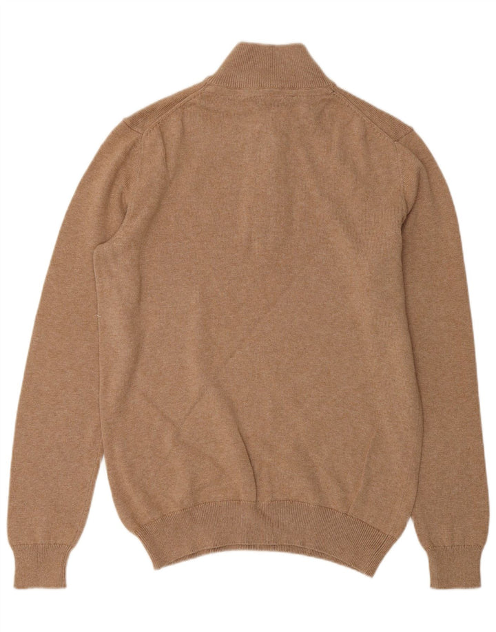 Crew tøj Herre lynlås-hals sweater lille beige bomuld