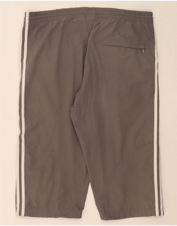 ADIDAS Mens Bermuda Sport Shorts Large Grey Polyester Vintage Adidas and Second-Hand Adidas from Messina Hembry 