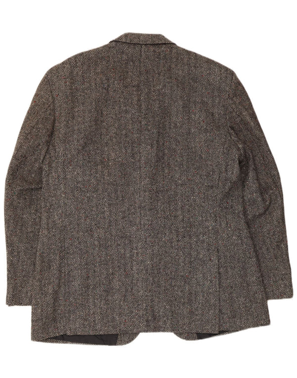 Marks & Spencer Herre 2 Button Blazer Jacket UK 38 Medium Grey Herringbone