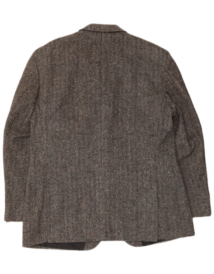 Marks & Spencer Herre 2 Button Blazer Jacket UK 38 Medium Grey Herringbone