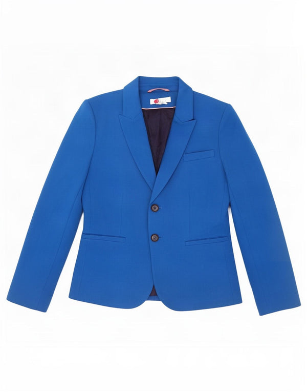 Boden Dame 2 Button Blazer Jacket UK 14 Medium Blue Viscose
