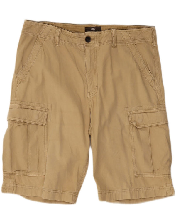 Timberland Mens Earthkeepers Cargo Shorts W34 Large Beige Bomuld