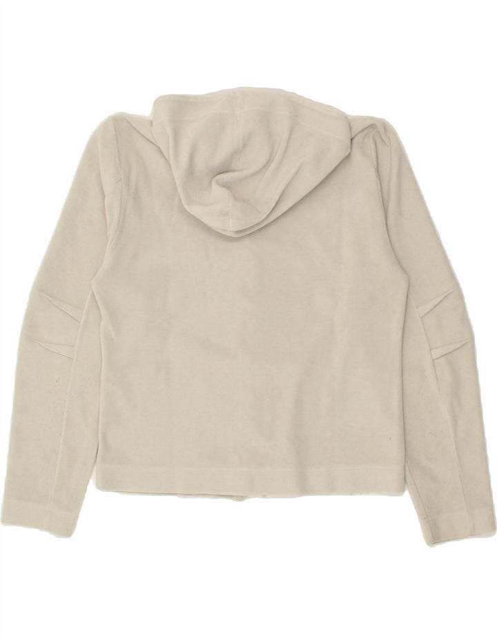 LEE Womens Crop Zip Hoodie Sweater UK 12 Medium Grey Polyester Vintage Lee and Second-Hand Lee from Messina Hembry 