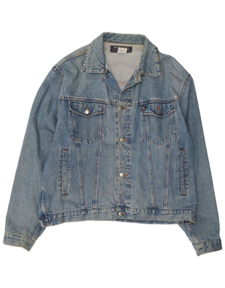 Americanino Herre denimjakke UK 44 2XL Blå Bomuld
