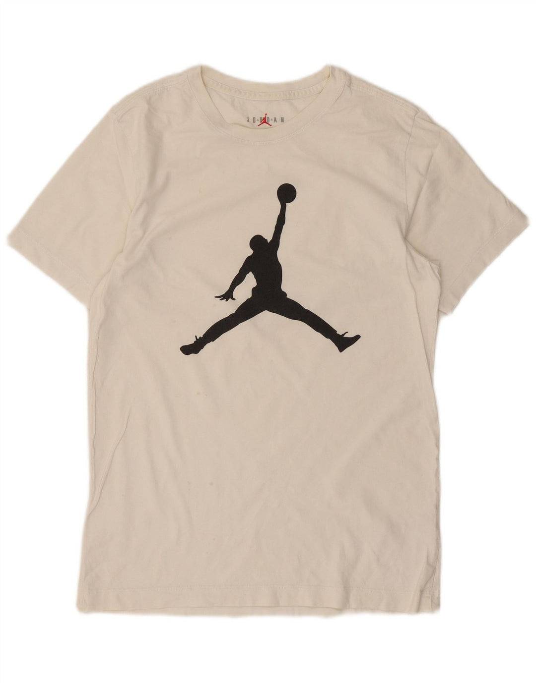 Jordan Herre grafisk T-shirt top lille hvid bomuld
