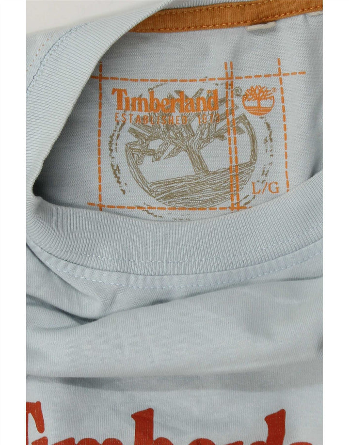 Timberland Herre Grafisk Top Langærmet Stor Blå