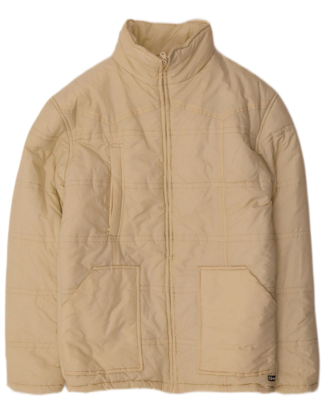 LOTTO Dame Polstret Jakke UK 14 Medium Gul Nylon