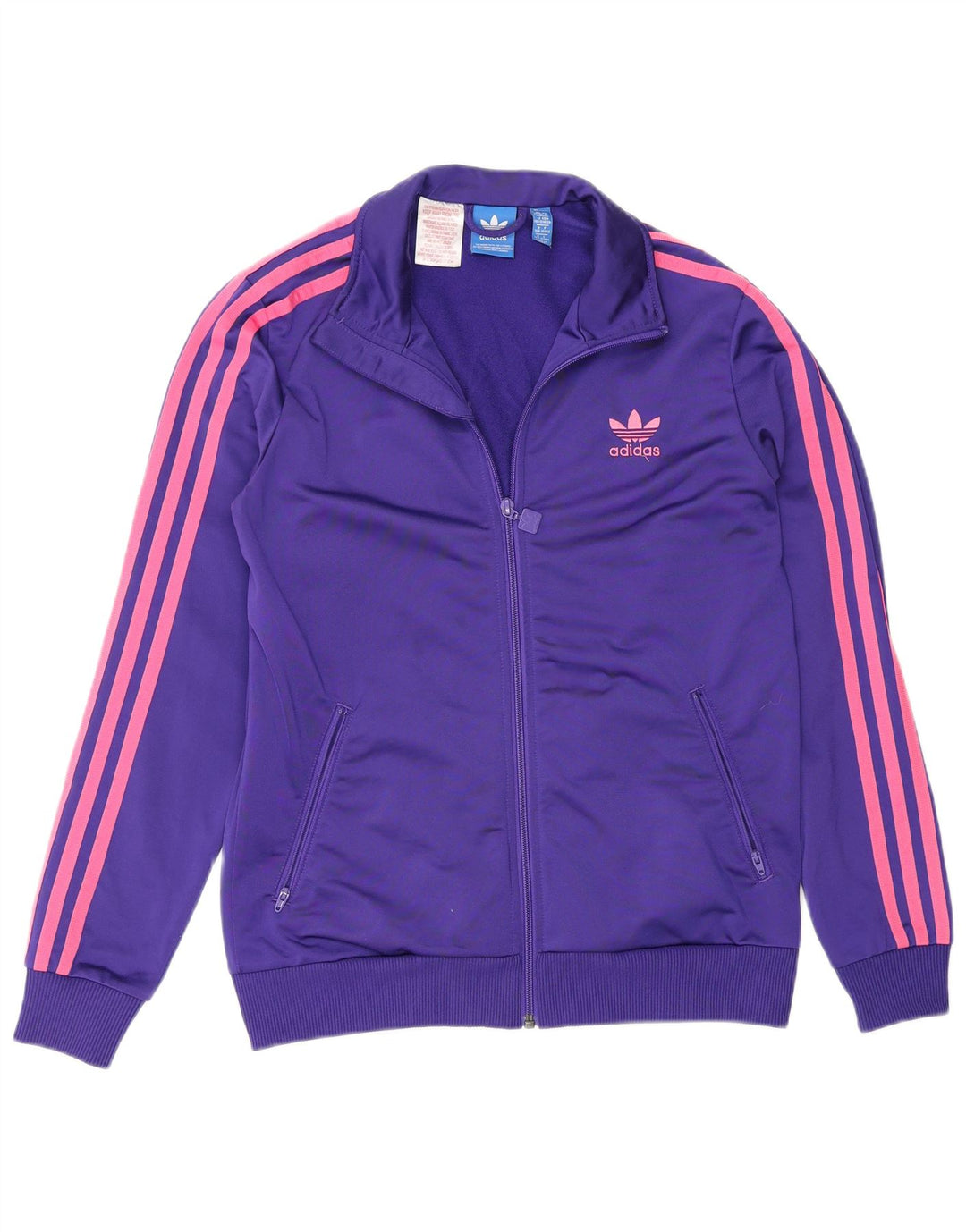 Adidas Pige Træningsdragt Topjakke 13-14 År Lilla Polyester