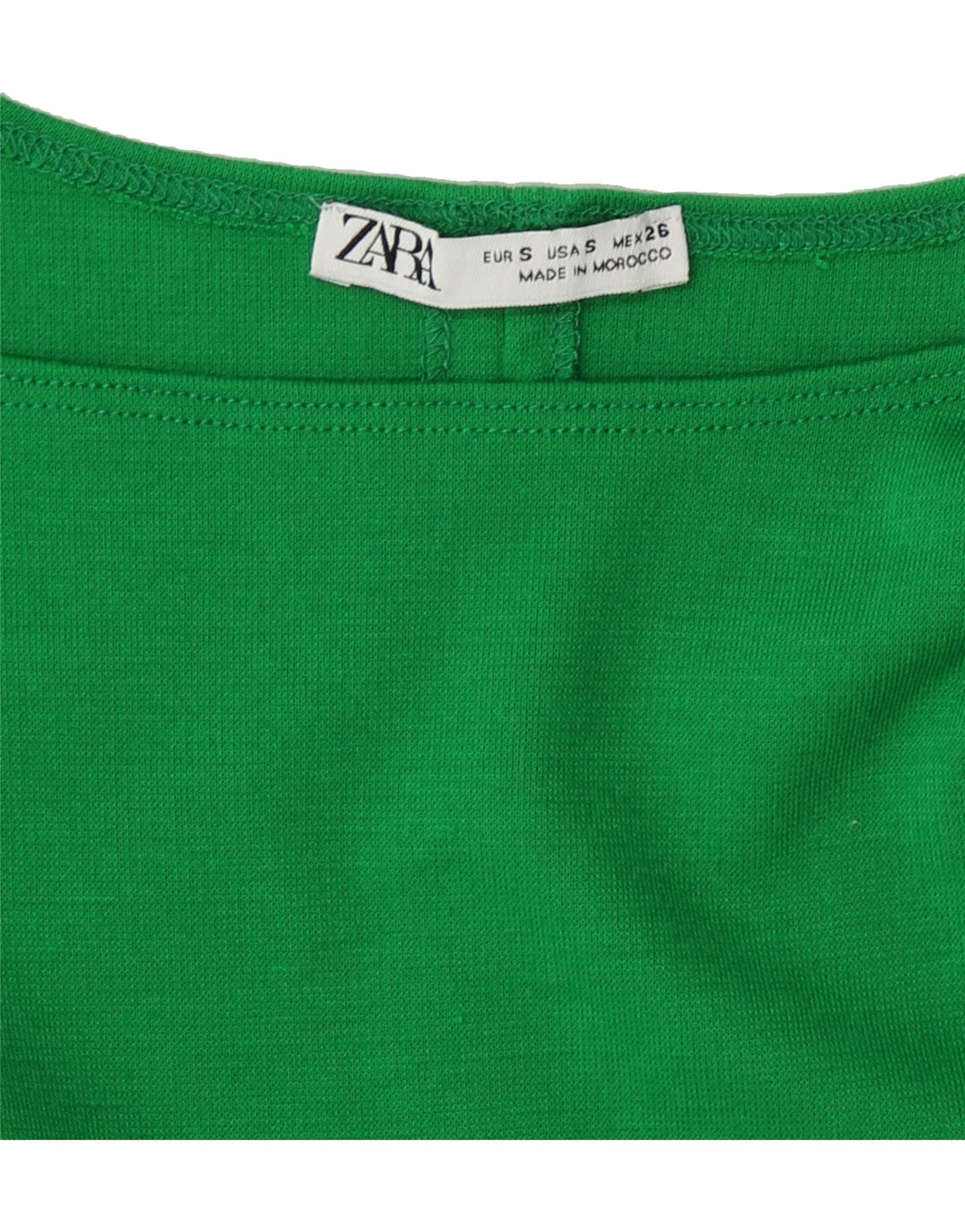 ZARA Womens Sleeveless Bodycon Dress UK 8 Small Green Polyester Vintage Zara and Second-Hand Zara from Messina Hembry 