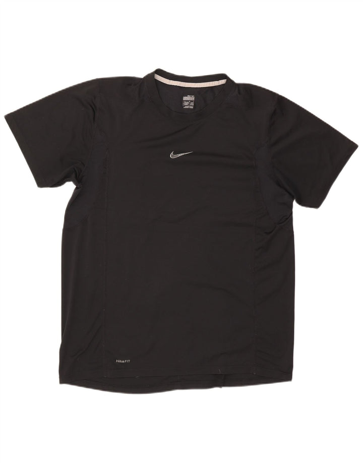 Nike Herre Dri Fit T-Shirt Top UK 42/44 Stor sort polyester