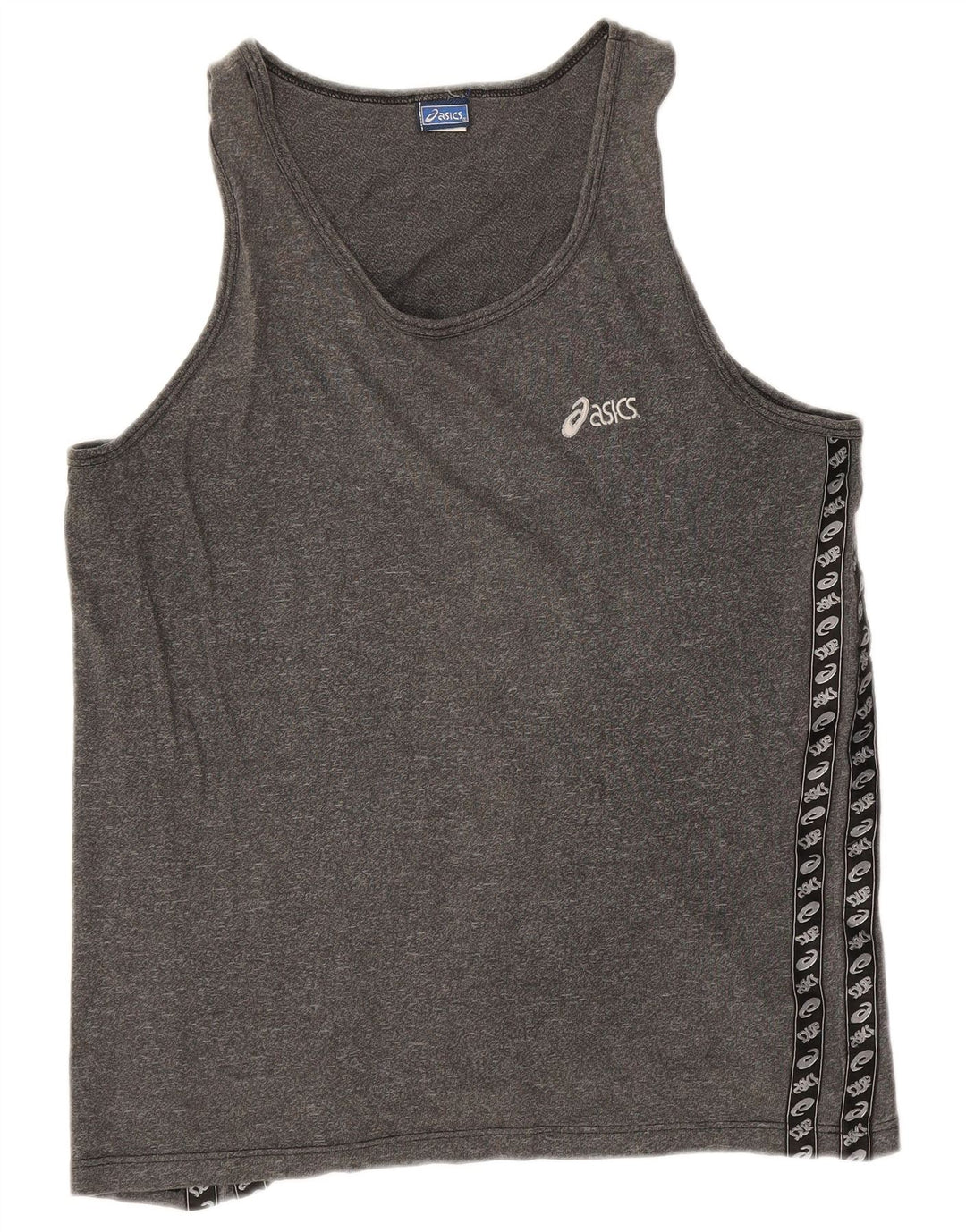 Asics Herre Grafisk Vest Top XL Grå Flecked Bomuld