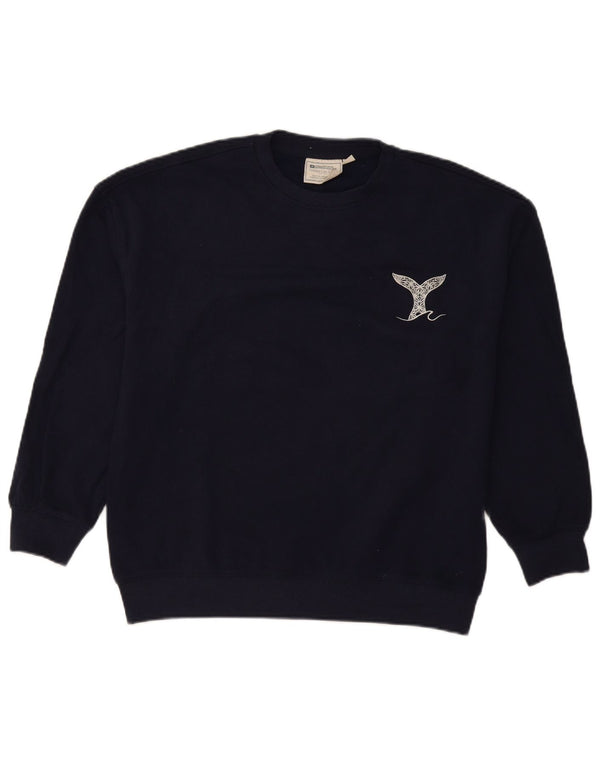 Mountain Warehouse Dame Oversized Sweatshirt Jumper UK 10 Small Navy Blue