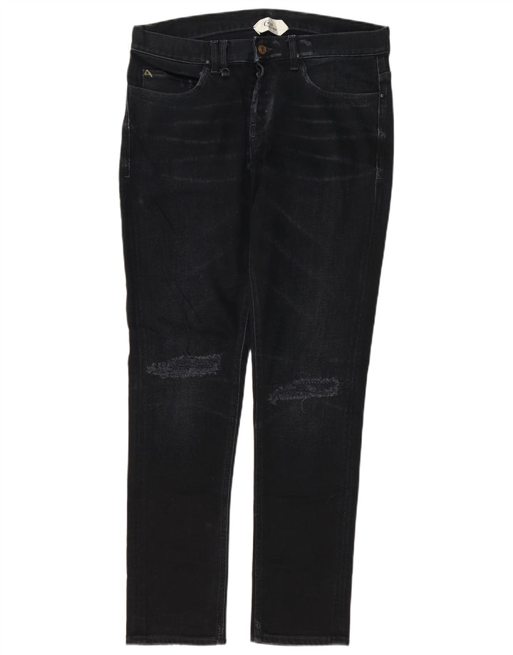 Cycle Herre Distressed Slim Jeans W34 L32 Sort Bomuld