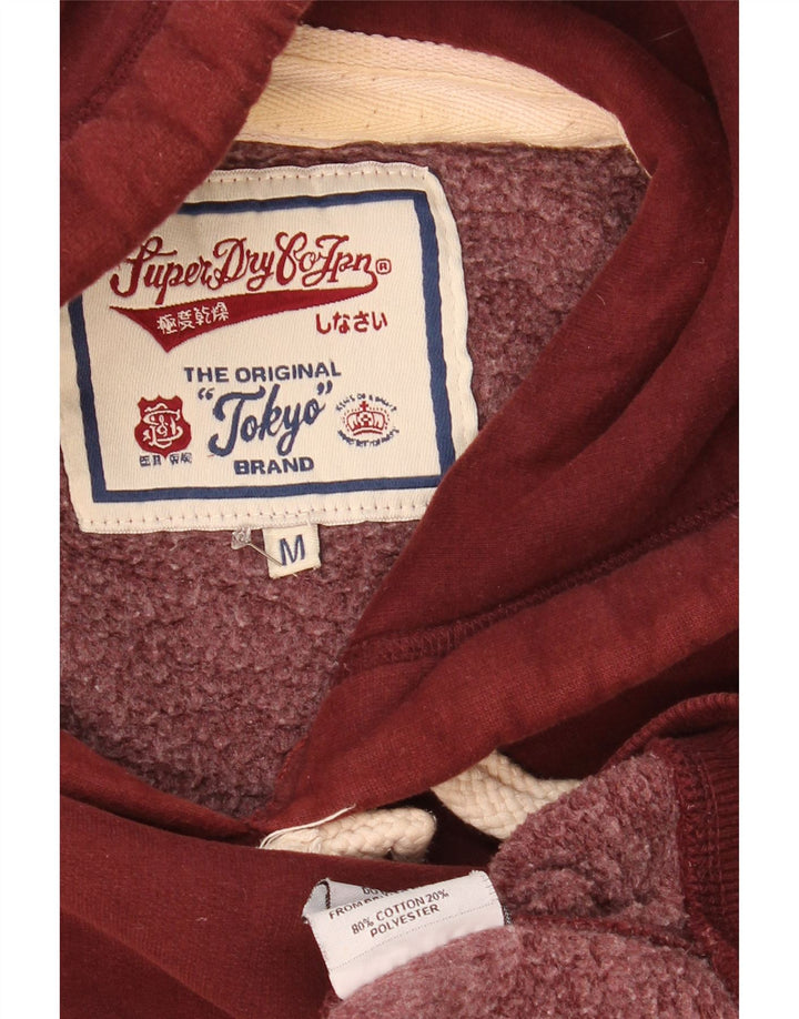 Superdry Hættetrøje til mænd Medium Bourgogne bomuld
