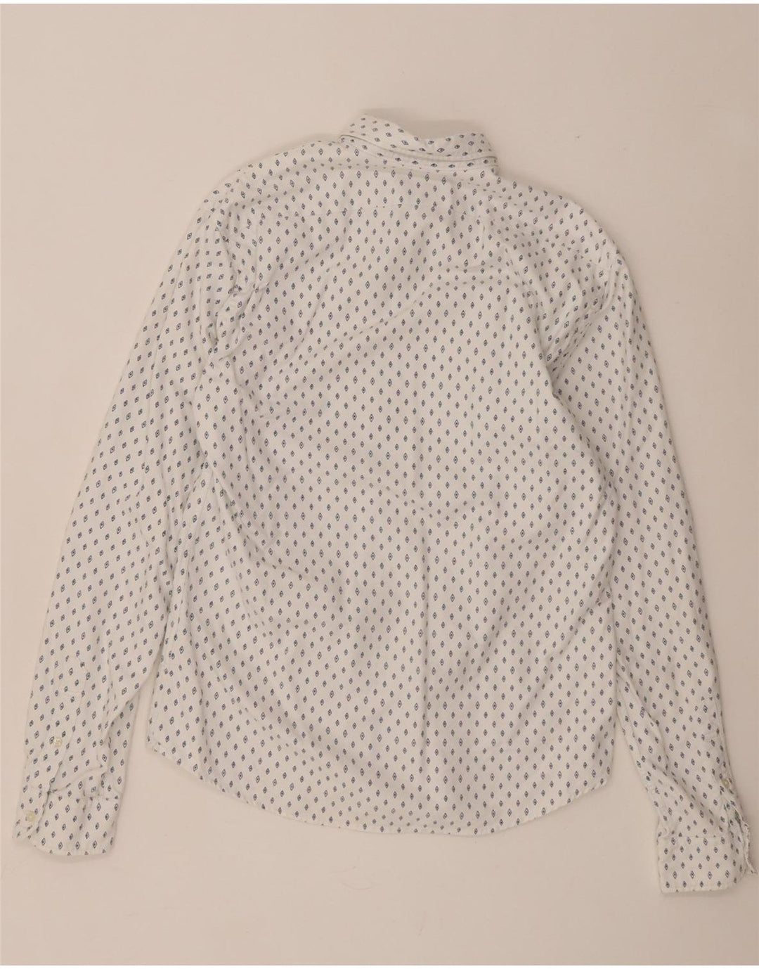 Scotch & Soda Herre Classic Fit skjorte Medium hvid plettet bomuld