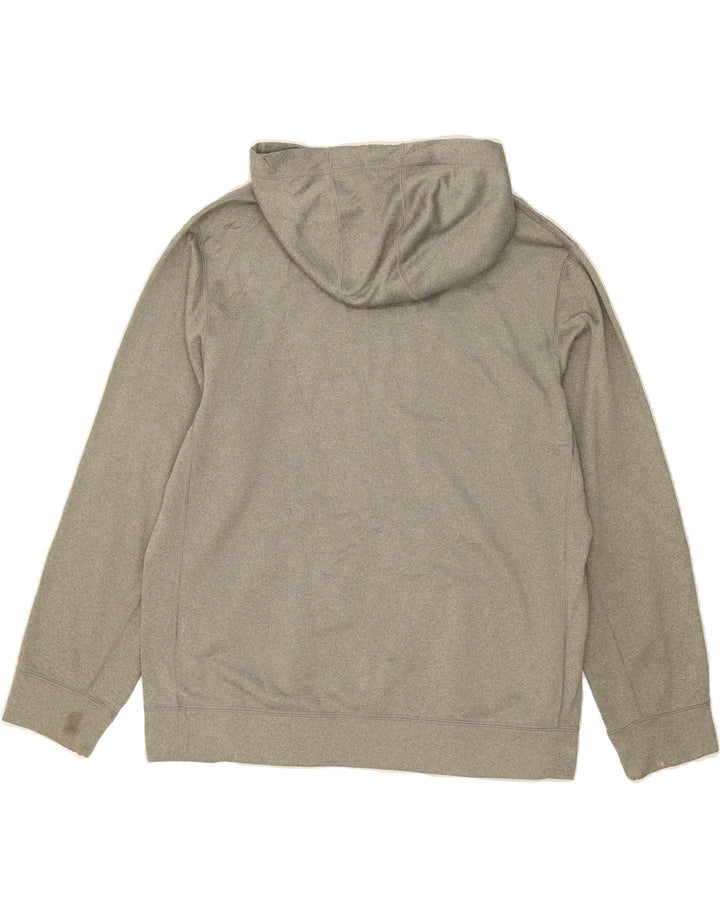 NIKE Mens Therma-Fit Hoodie Jumper Large Grey Polyester Vintage Nike and Second-Hand Nike from Messina Hembry 