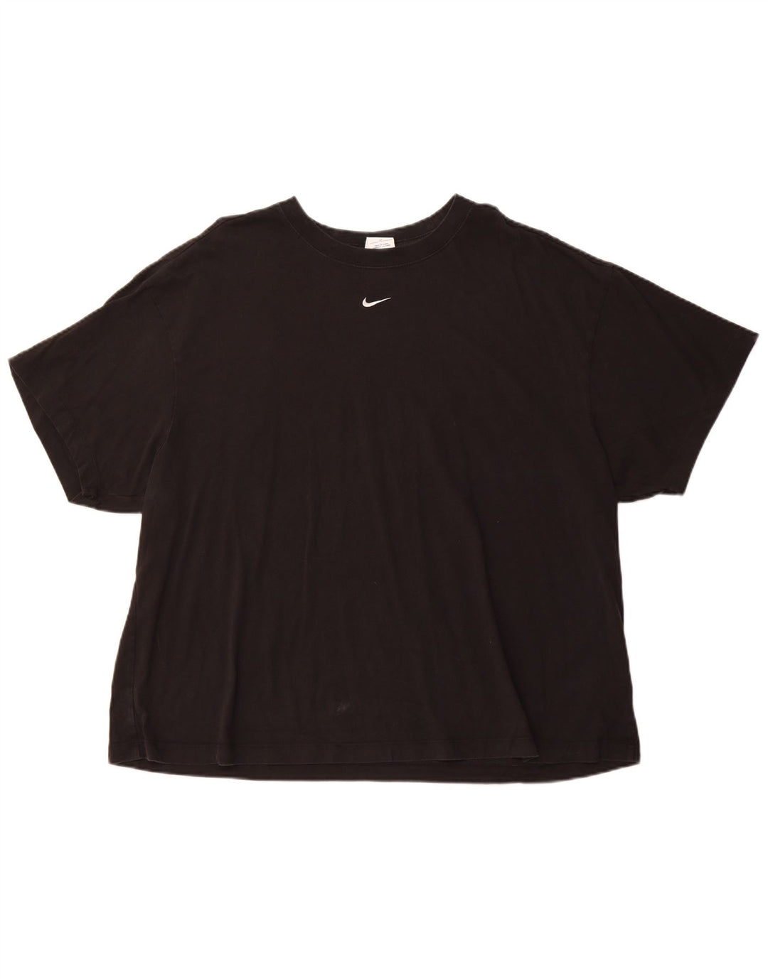 NIKE T-shirt top til kvinder UK 20 2XL Sort bomuld